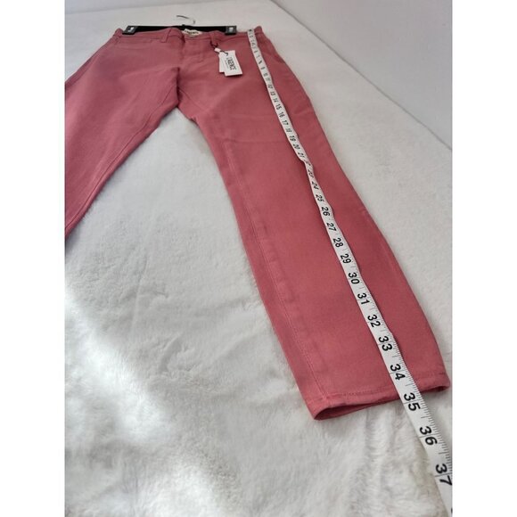 New L'Agence Size 27 Margot Skinny High Rise Stretch Dusty Rose Coated Jeans - Picture 9 of 15